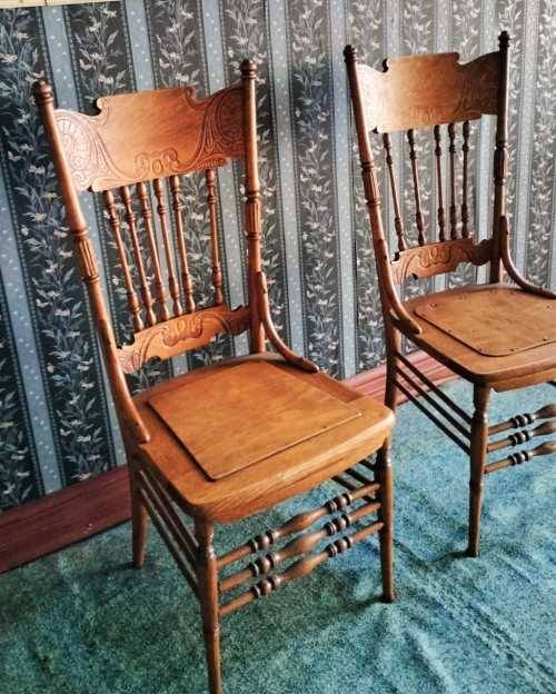 Pair of Antique Colonial Chairs
