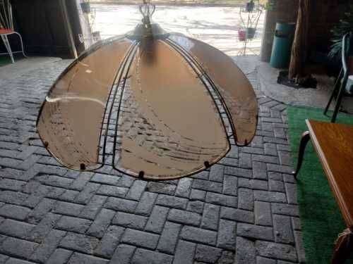 Vintage Hanging Lights with glass