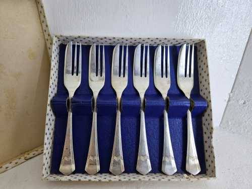 Vintage Silver Plated Cake Forks