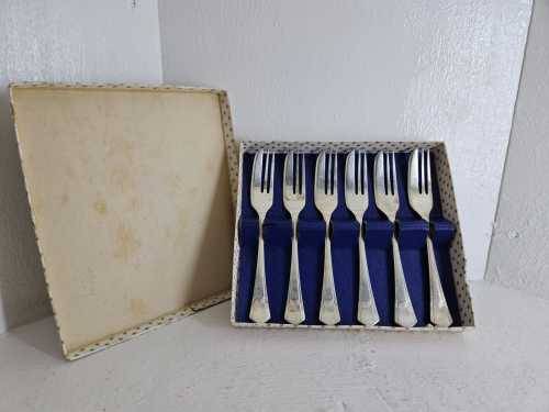 Vintage Silver Plated Cake Forks