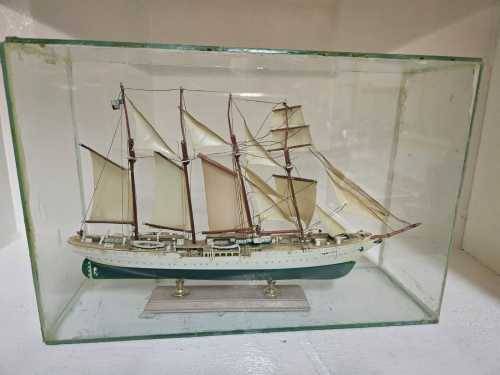Vintage Model ship in a Glass case