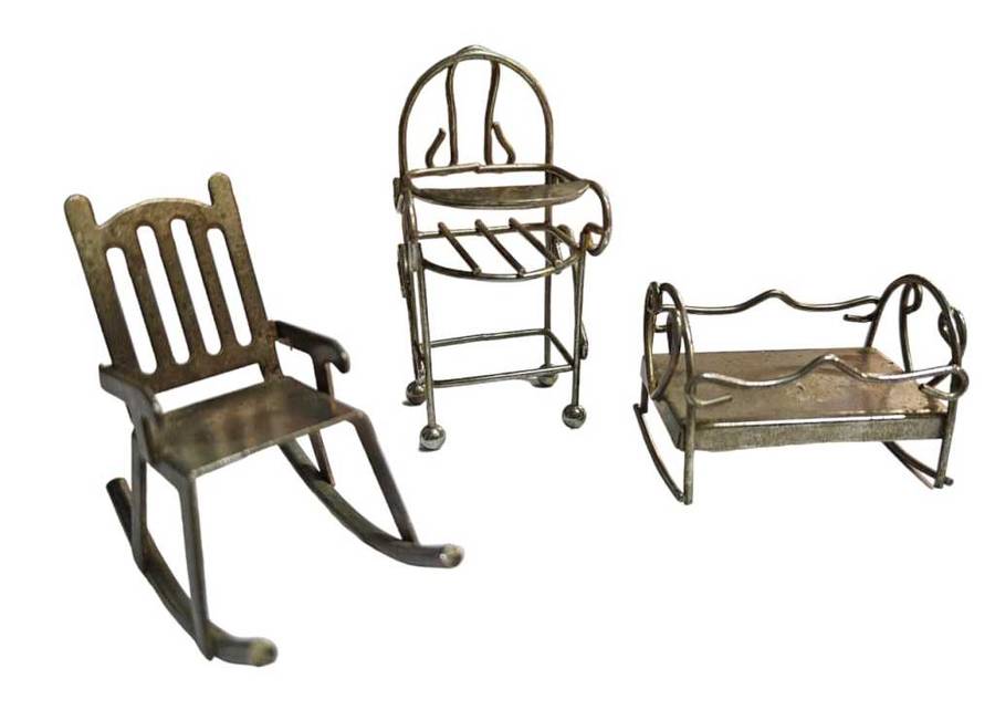 Miniature silver plated Furniture