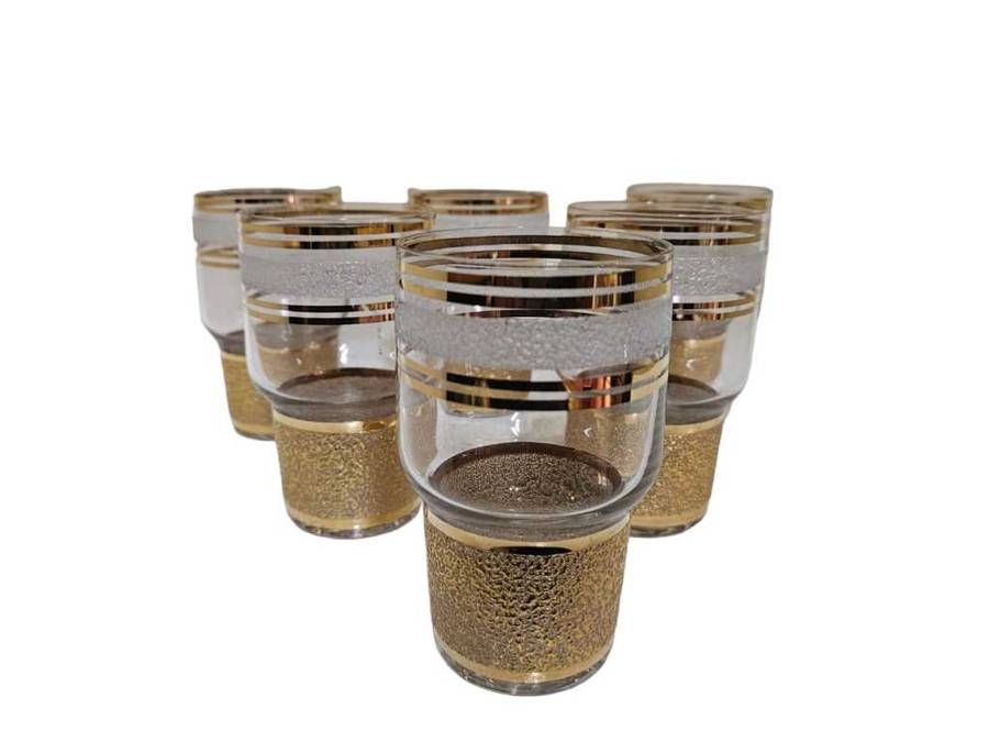 Set of 6 Culver Canella glasses, the perfect addition to any vintage glassware collection