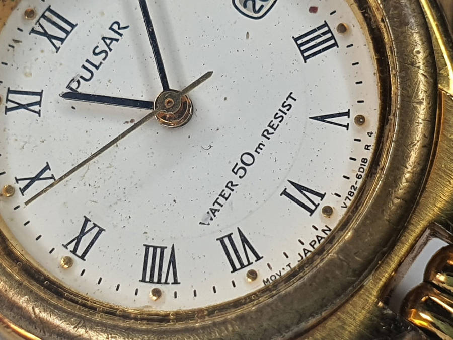 Vintage Gold Tone Pulsar Ladies Watch 590141