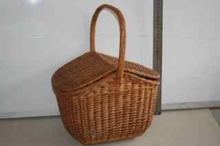Gorgeous  vintage hand woven basket