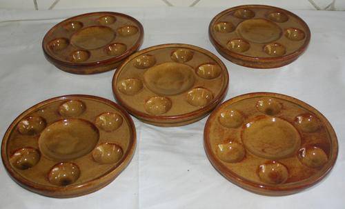 Fantastic Cordon Bleu Escargot Divided Serving Dish Set of five