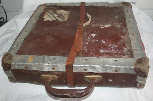 AN AMZING OLD JOHANNESBURG VINTAGE SUITCASE TO CARRY FILM REELS IN
