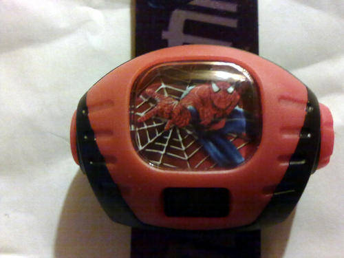 Spiderman watch with build-in projector.