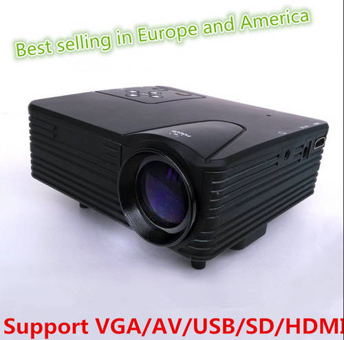 Home Theater Projector With HDMI AV/VGA/SD/USB Portable Mini Video Projector