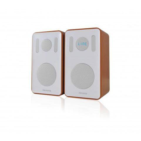 AIWA ABDT-205W Bookshelf / Desktop Bluetooth Speakers / Remote Control / USB / Bluetooth / FM Radio