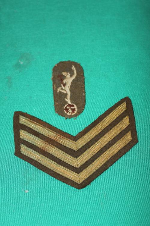 S.A. Army WW 11. Signals Plus Sargents Strips