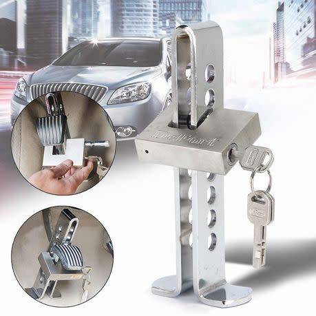 Anti-Theft Stainless Steel Car Brake/Clutch Pedal Lock