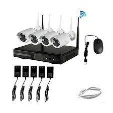 HD 4 Channel 720P Wireless IP Camera CCTV Security Surveillance System NVR KIT