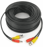 40m CCTV CABLE - RCA/BNC WITH POWER