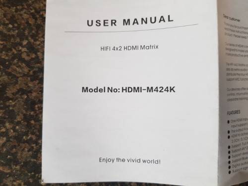 Avue 4x2 HDMI Matrix/Switch