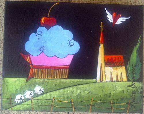 AD1621 Church by Annette Dannhauser 180mmx230mm