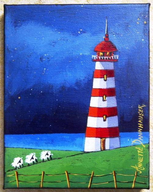 AD1628 Lighthouse(20) by Annette Dannhauser 180mmx230mm