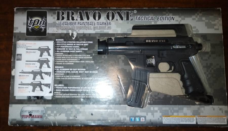 TIPPMANN BRAVO ONE TACTICAL EDITION PAINTBALL RIFLE