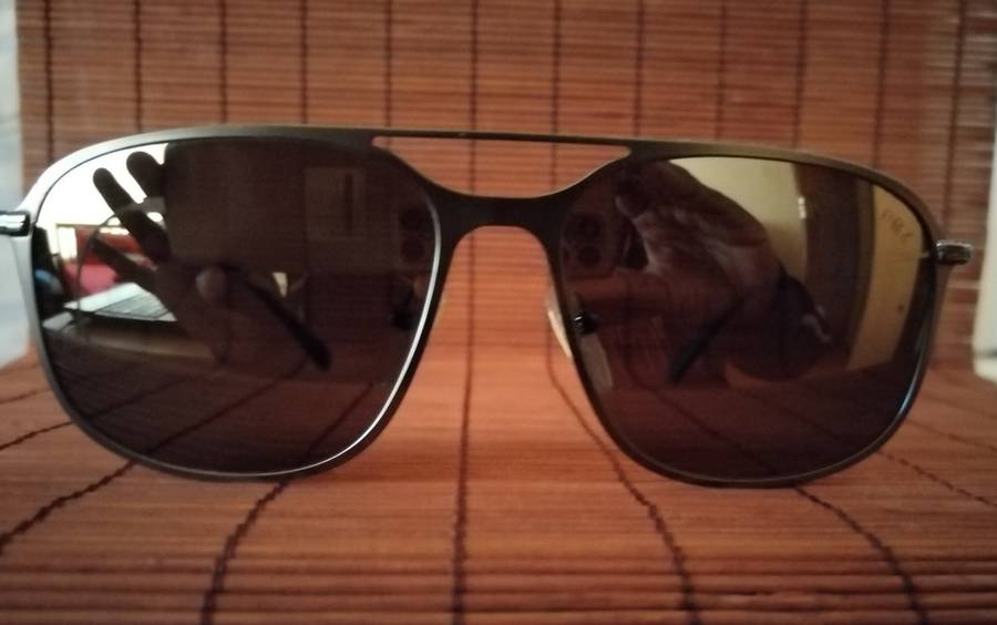 ORIGINAL PRADA LINEAR ROSSI GUN METAL SUNGLASSES