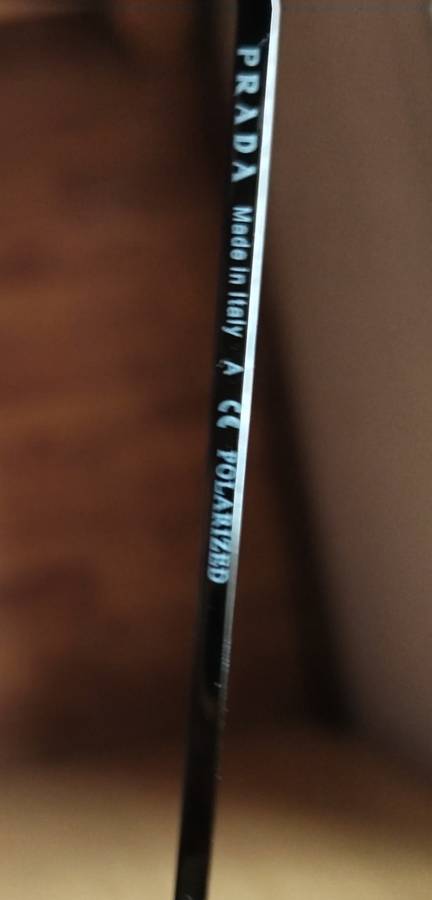 ORIGINAL PRADA LINEAR ROSSI GUN METAL SUNGLASSES