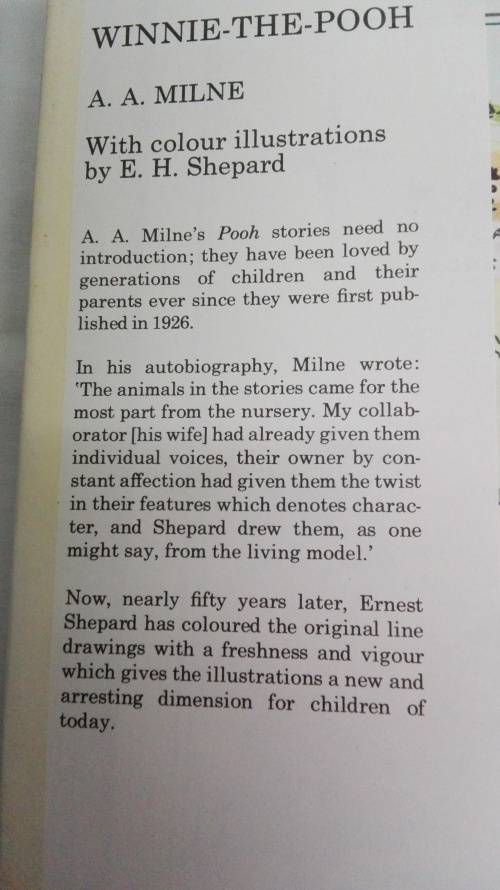 2 Books WINNIE THE POOH A A MILNE and WIND IN THE WILLOWS KENNITH GRAHAME