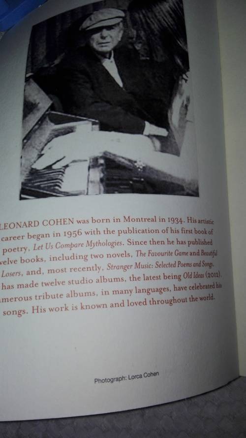 LEONARD COHEN ; BOOK OF LONGING
