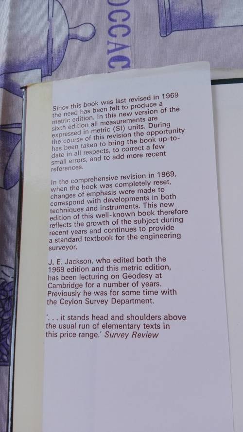 PLANE and GEODETIC SURVEYING for ENGINEERS by the late David Clark Vol 1 Plane Surveying 1977