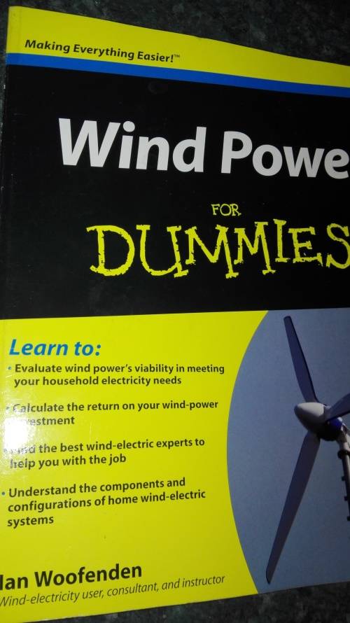 WIND POWER FOR DUMMIES IAN WOOFENDEN ( electricity from the wind )