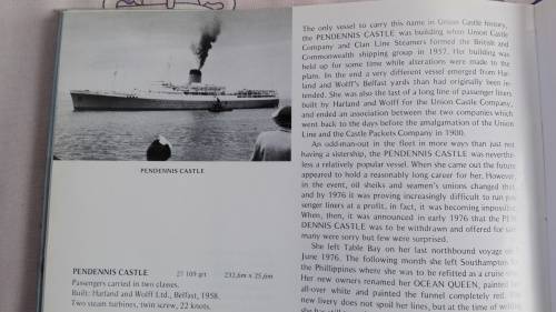 IN SOUTH AFRICAN WATERS Passenger Liners Since 1930 David Hughes & Peter Humphries incl Union Castle