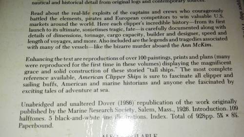 AMERICAN CLIPPER SHIPS 1833 - 1858  OCTAVIUS T HOWE and FREDERICK C MATTHEWS ( sailing ships )