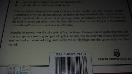 DIE GEILLUSTREERDE KINDER BYBEL Leer ken God van Kleins af Maretha Maartens
