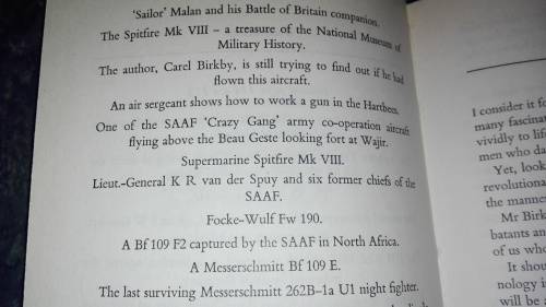 DANCING THE SKIES CAREL BIRKBY  ( SAAF S A Air Force ,  Stories  of Aircraft and People )