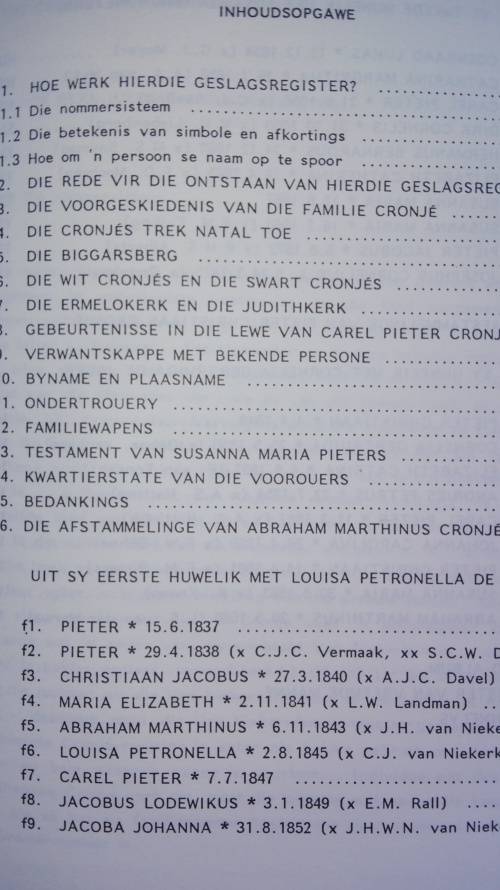 Die CRONJES van die BIGGARSBERG J H LANGENHOVEN