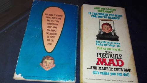 2 MAD'S  ; THE PORTABLE MAD  plus THE QUESTIONABLE MAD