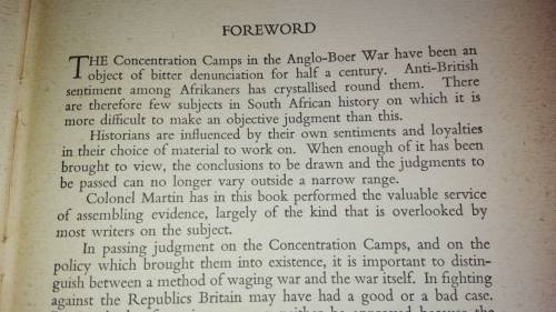 THE CONCENTRATION CAMPS FACTS FIGURES AND FABLES Colonel A C MARTIN Boer War