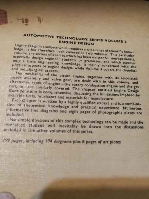 ENGINE DESIGN J G GILES Automotive Technology Series Volume 2 ( mechanical engineering  )