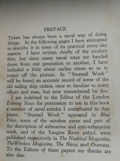 THE WAYS OF THE NAVY REAR ADMIRAL D ARNOLD-FOSTER ( a reading copy )