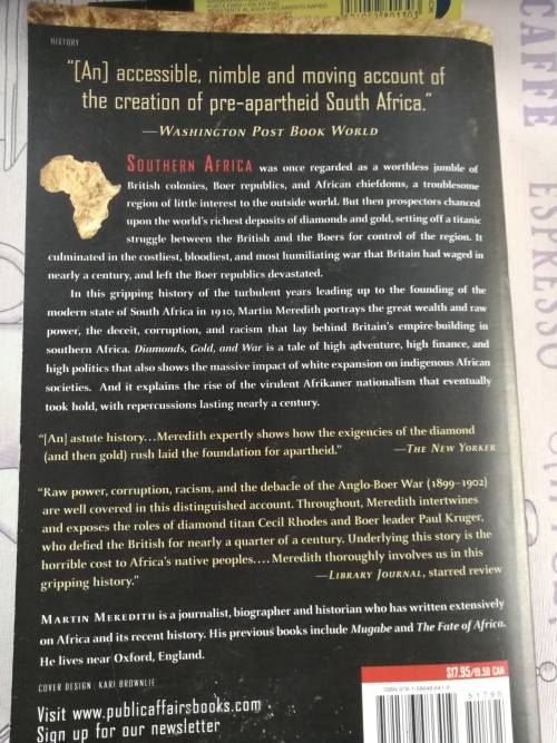 DIAMONDS GOLD and WAR MARTIN MEREDITH The British The Boers and the Making of South Africa