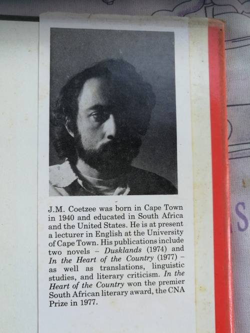 WAITING FOR THE BARBARIANS J M COETZEE First Published in S A 1981 Hardcover