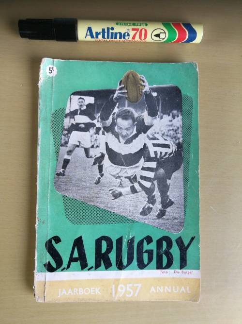 The South African RUGBY ANNUAL JAARBOEK 1957   Editor - Redakteur THEO MARAIS  S A RUGBY