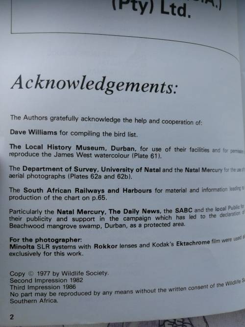 IN THE MANGROVES OF SOUTHERN AFRICA A Wildlife Handbook