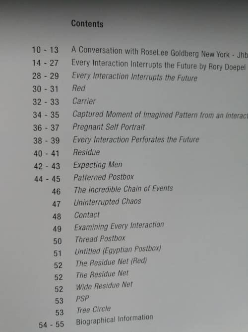 KIM LIEBERMAN EVERY INTERACTION INTERRUPTS THE FUTURE ( S A Contemporary Artist )