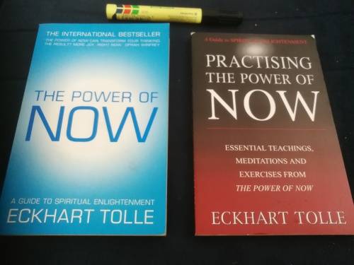 THE POWER OF NOW ECKHART TOLLE A Guide to Spiritual Enlightenment 2 Books inc Practising the POWER o