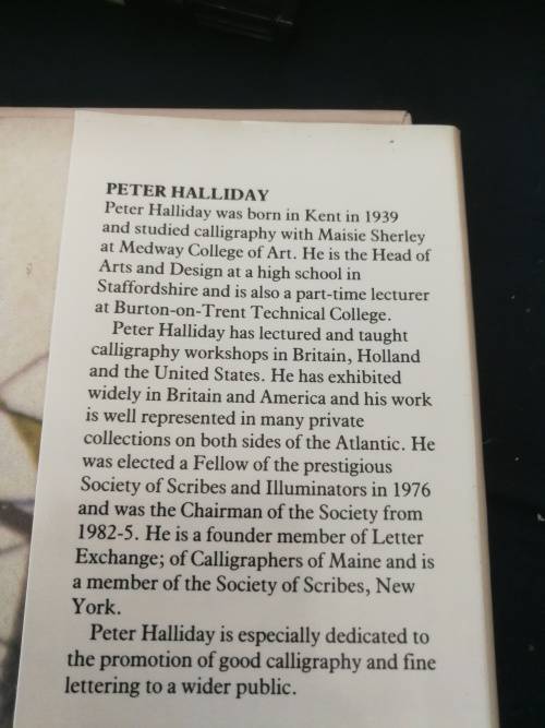 CALLIGRAPHY MASTERCLASS Practical Advice From 15 International Calligraphers PETER HALLIDAY