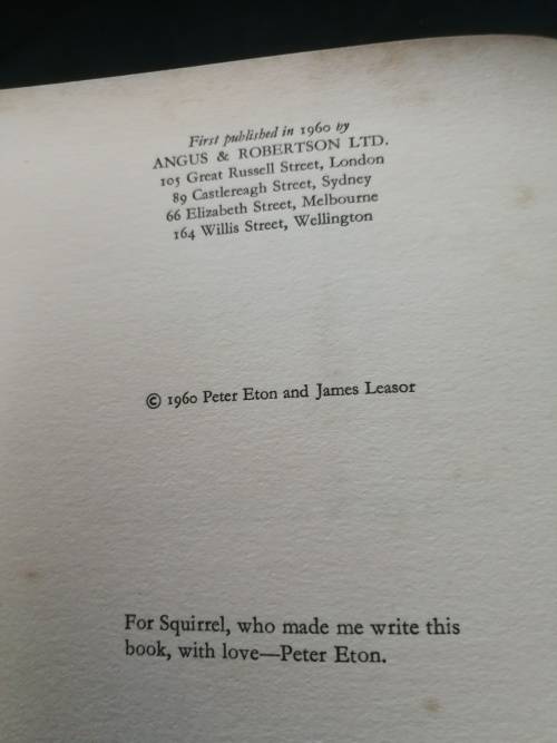 CONSPIRACY OF SILENCE PETER ETON and JAMES LEASOR