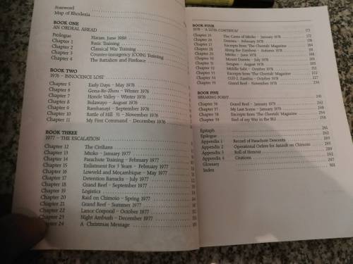 2 Books by CHRIS COCKS FIREFORCE One Man`s War in the Rhodesian Light Infantry plus SURVIVAL COURSE