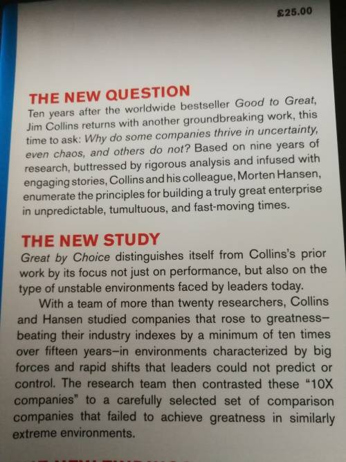 GREAT BY CHOICE JIM COLLINS MORTEN T HANSEN Uncertainty Chaos and Luck -Why some thrive despite them