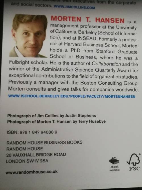 GREAT BY CHOICE JIM COLLINS MORTEN T HANSEN Uncertainty Chaos and Luck -Why some thrive despite them