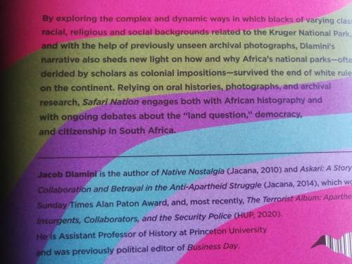 SAFARI NATION A Social History of The Kruger National Park JACOB DLAMINI KNP