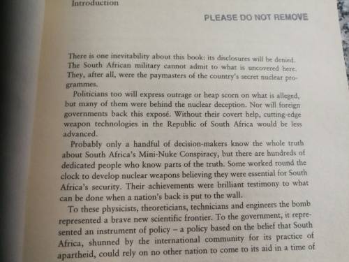 THE MINI-NUKE CONSIRACY PETER HOUNAM STEVE MCQUILLAN Mandela`s Nuclear Nightmare mini nuke